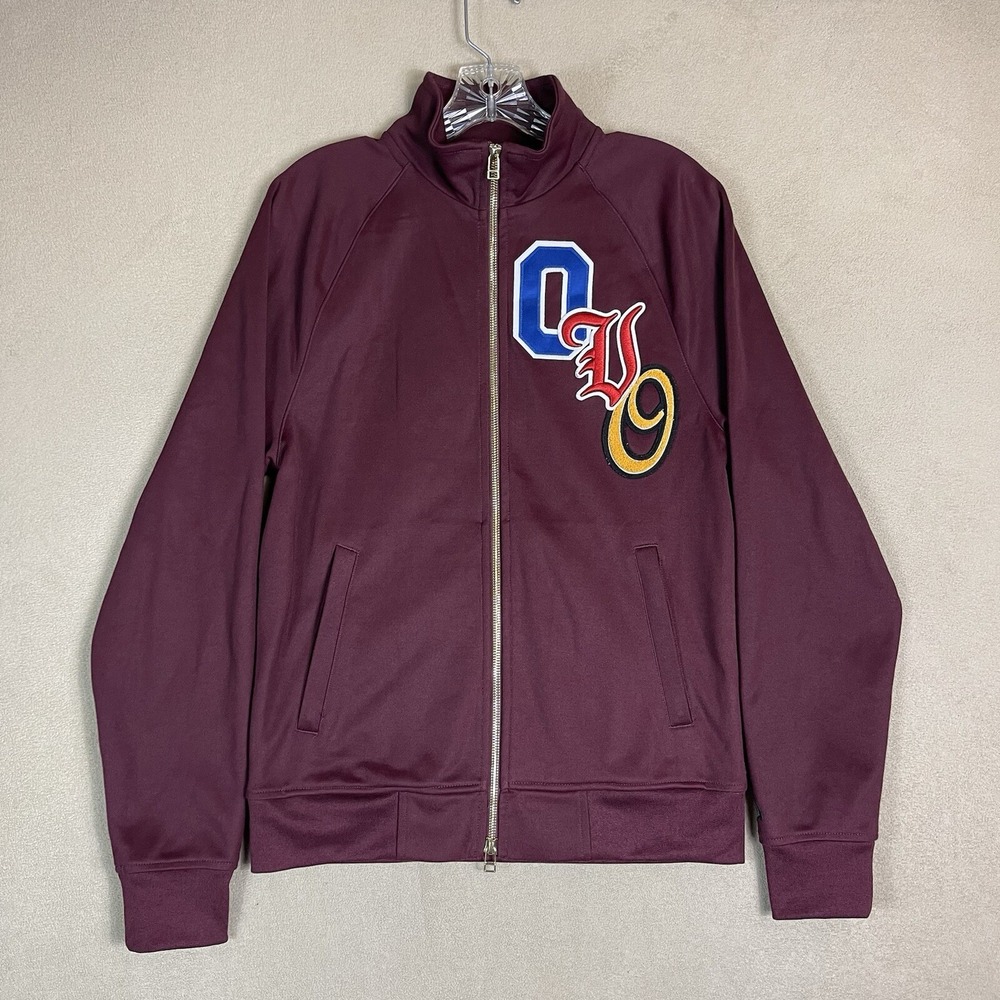 OVO Octobers Very Own Sweater‎ Mens Small Burgundy Full Zip Sweatshirt Drake